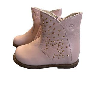 Naturino Falcotto Pastel Pink Studded Zip-Up Boots 20
